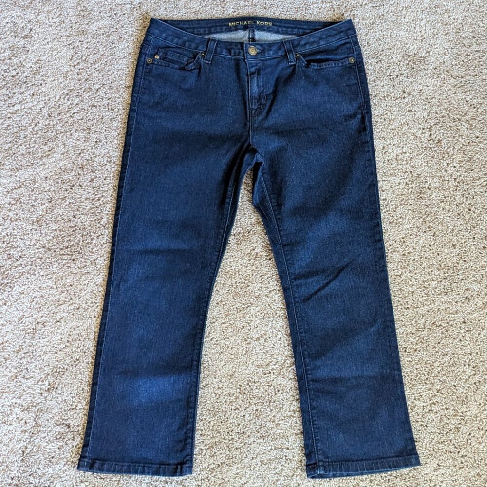 Michael Kors Capri Jeans Womens 4 Blue Skinny Cotton Stretch Casual